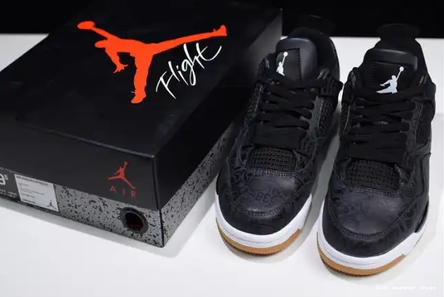 Reps LUCY Air Black CI1184-001 Jordan 4 Laser Retro 0420
